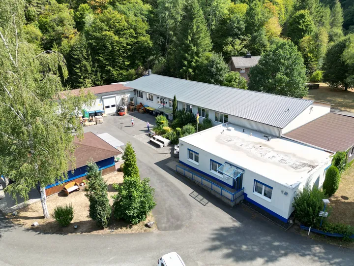 Drohnenaufnahme von der Werkstatt Oberscheld