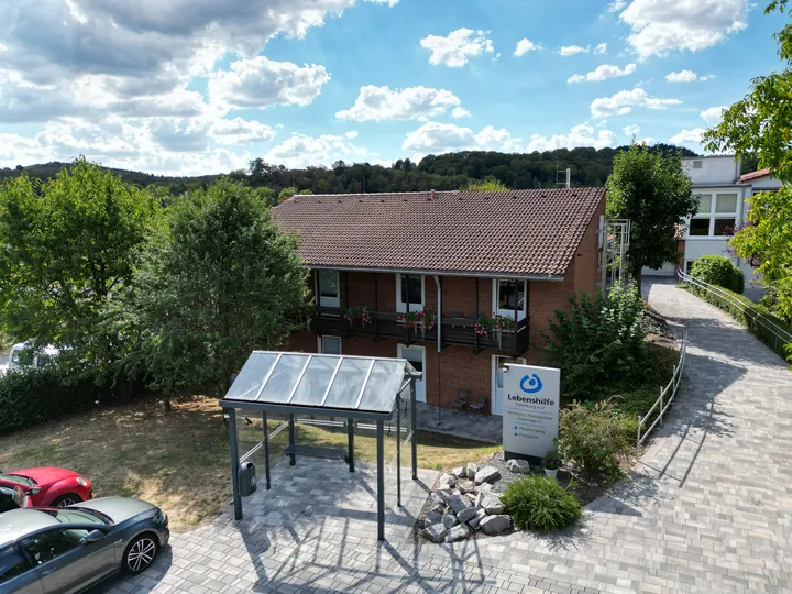 Drohnenaufnahme vom Wohnhaus Niederscheld